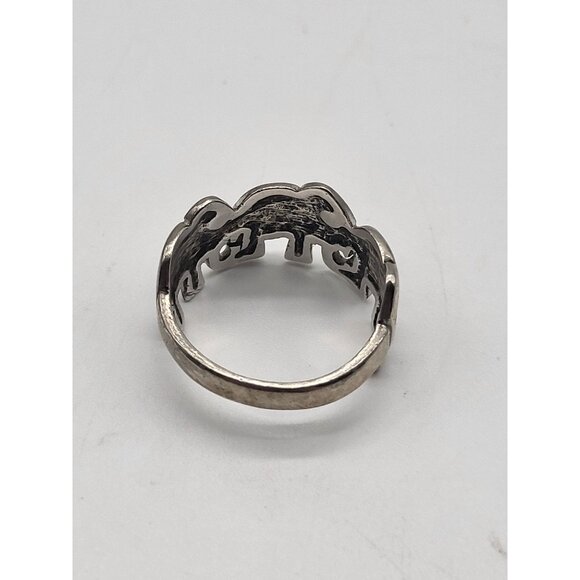 Sterling Silver 925 Stamped Elephant Ring 7.5 - Picture 2 of 10